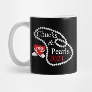 chucks and pearls 2021 kamala harris Mug